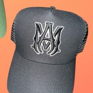 AMIRI Black Trucker Hat